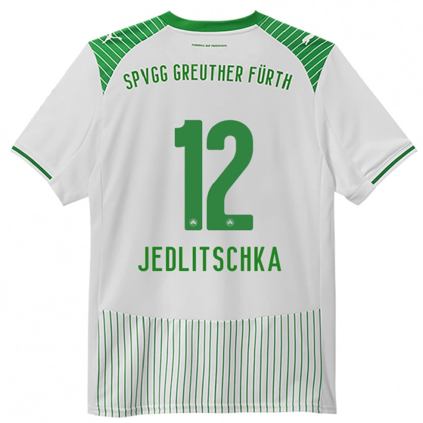 Danxen Niño Camiseta Moritz Jedlitschka #12 Blanco Verde 1ª Equipación 2025/26 La Camisa México