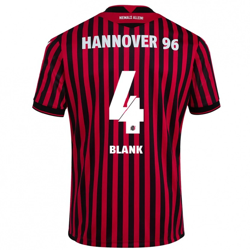 Danxen Niño Camiseta Hendry Blank #4 Rojo Negro 1ª Equipación 2025/26 La Camisa México