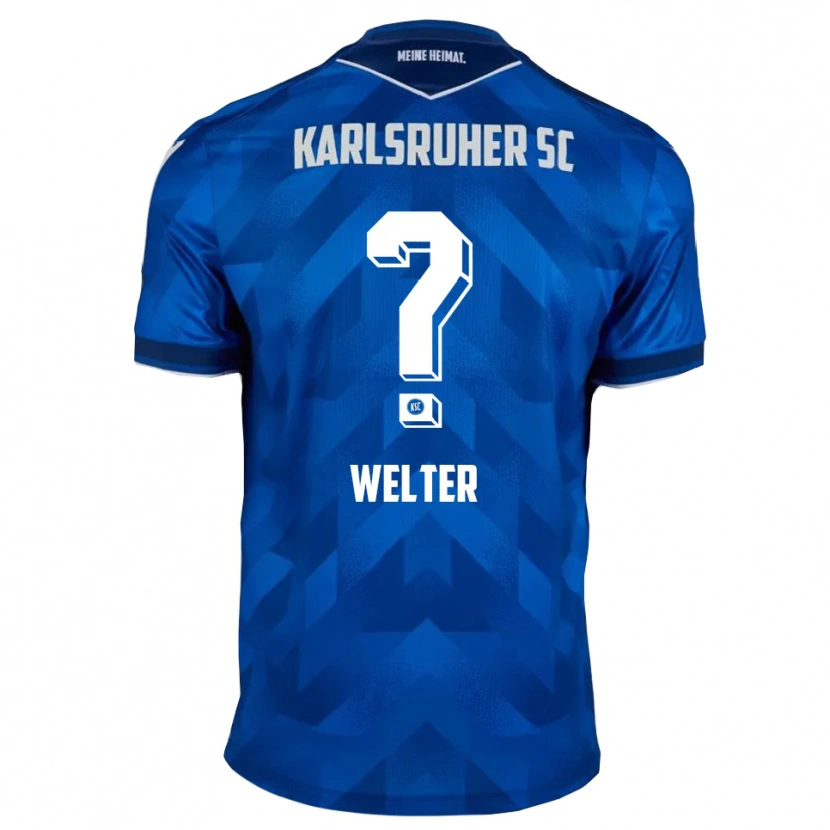 Danxen Niño Camiseta Scott Welter #0 Azul Blanco 1ª Equipación 2025/26 La Camisa México