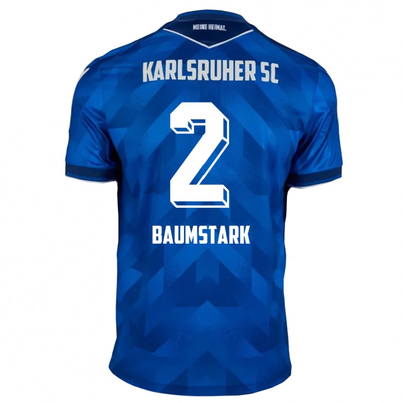 Danxen Niño Camiseta Max Baumstark #2 Azul Blanco 1ª Equipación 2025/26 La Camisa México