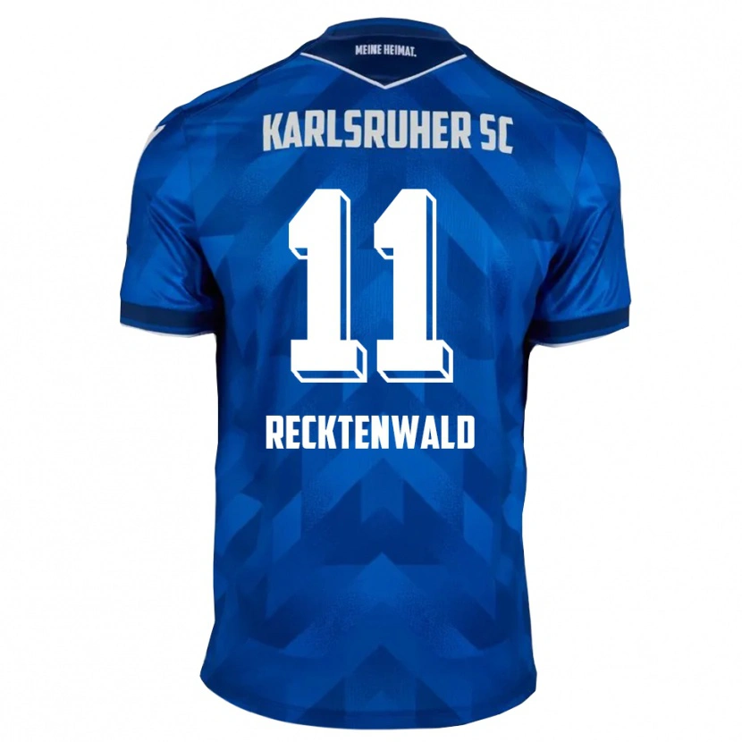 Danxen Niño Camiseta Frederik Recktenwald #11 Azul Blanco 1ª Equipación 2025/26 La Camisa México