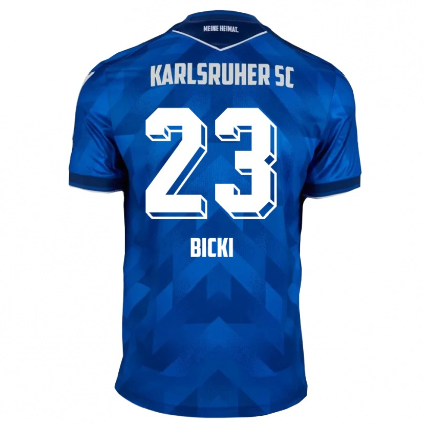 Danxen Niño Camiseta Bekem Bicki #23 Azul Blanco 1ª Equipación 2025/26 La Camisa México
