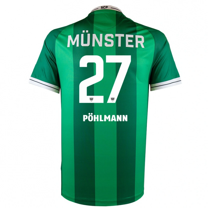 Danxen Niño Camiseta Phil Pöhlmann #27 Verde Blanco 1ª Equipación 2025/26 La Camisa México