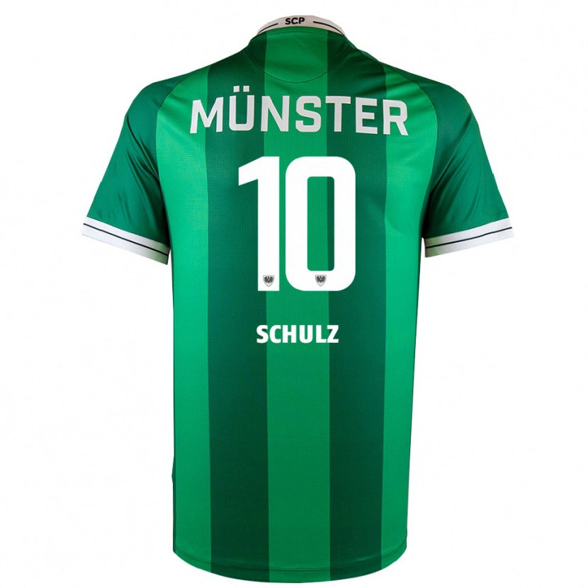 Danxen Niño Camiseta Marvin Schulz #10 Verde Blanco 1ª Equipación 2025/26 La Camisa México
