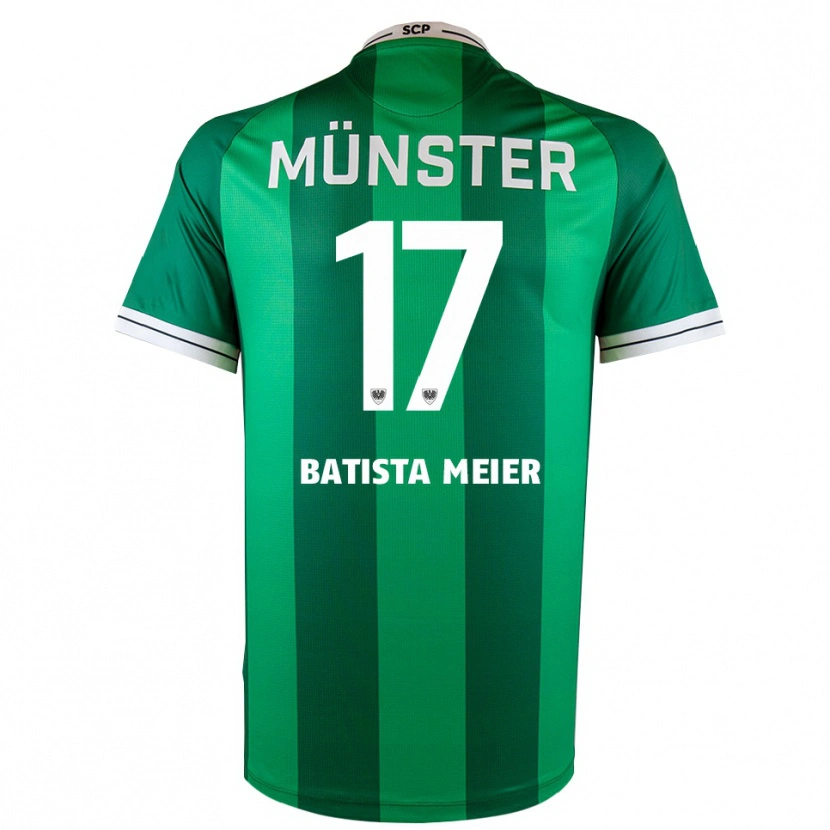 Danxen Niño Camiseta Oliver Batista Meier #17 Verde Blanco 1ª Equipación 2025/26 La Camisa México