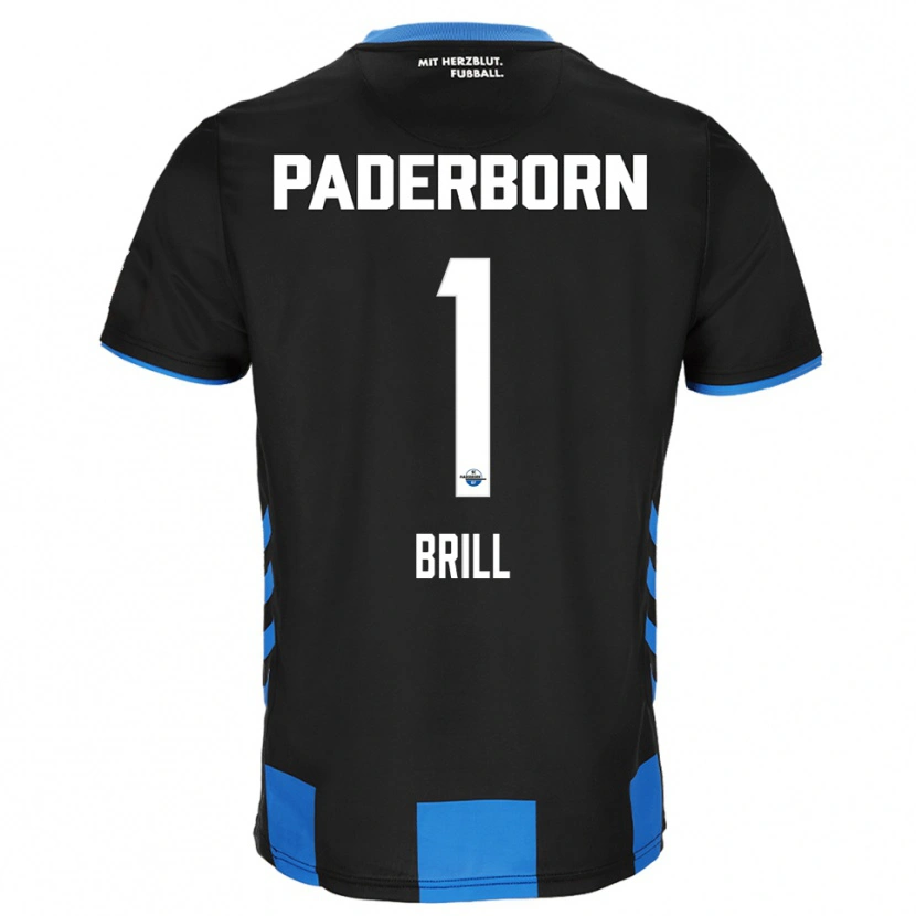 Danxen Niño Camiseta Moritz Brill #1 Negro Azul 1ª Equipación 2025/26 La Camisa México
