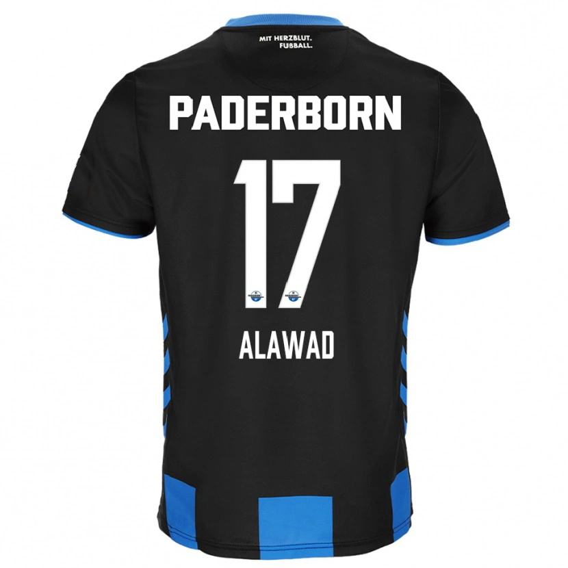 Danxen Niño Camiseta A. Alawad #17 Negro Azul 1ª Equipación 2025/26 La Camisa México