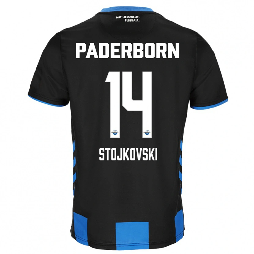 Danxen Niño Camiseta Jakov Stojkovski #14 Negro Azul 1ª Equipación 2025/26 La Camisa México