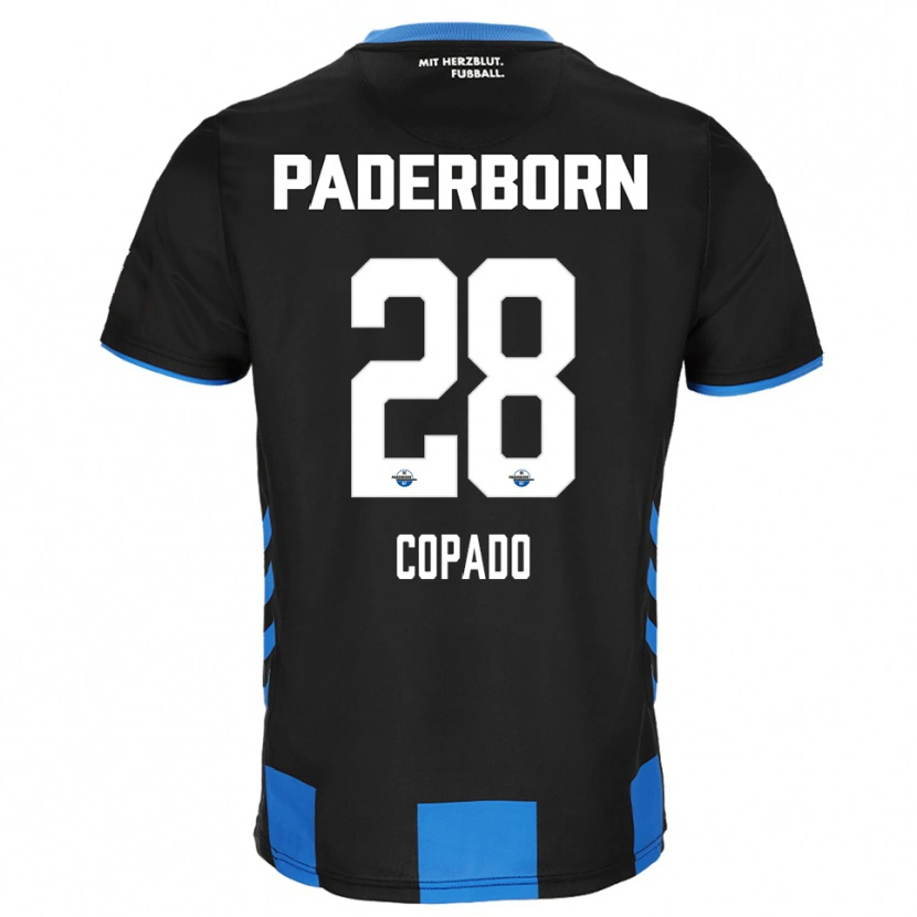 Danxen Niño Camiseta Lucas Copado #28 Negro Azul 1ª Equipación 2025/26 La Camisa México