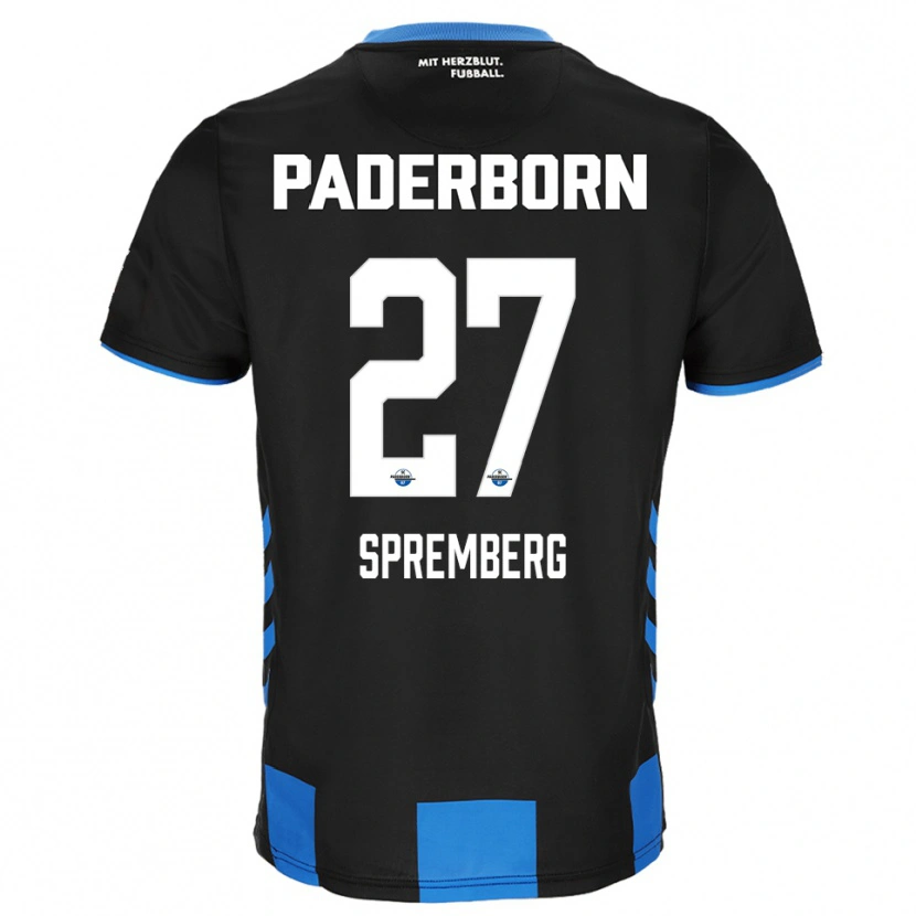 Danxen Niño Camiseta Lenn Spremberg #27 Negro Azul 1ª Equipación 2025/26 La Camisa México