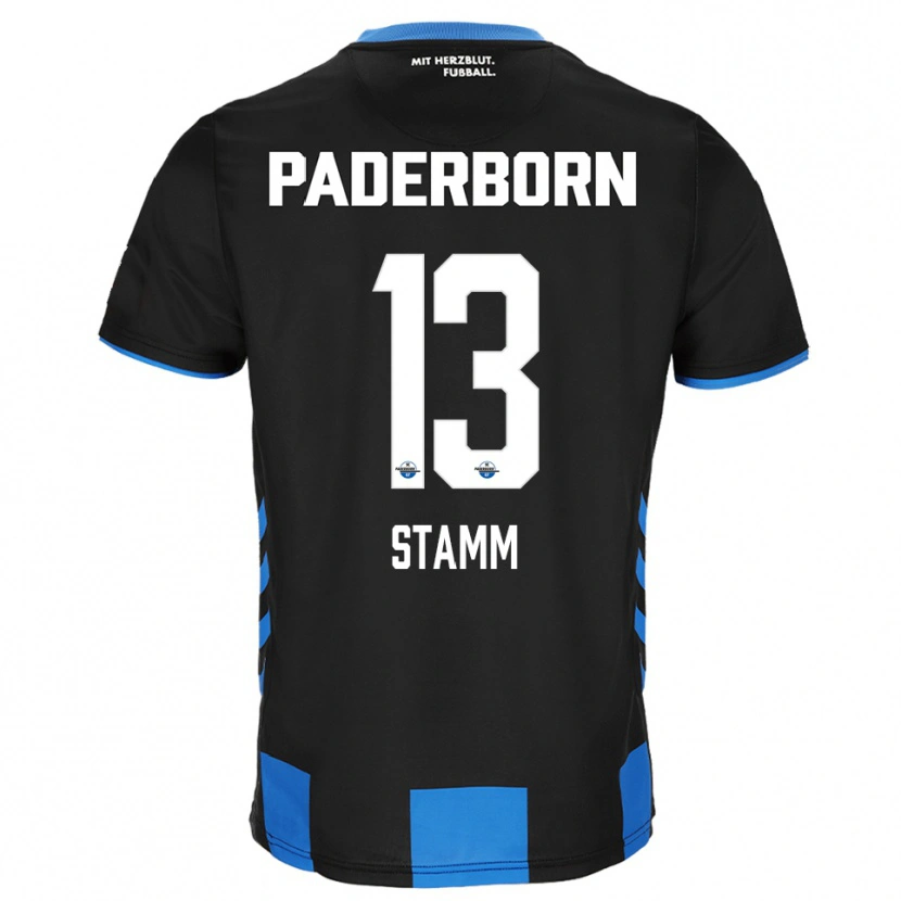 Danxen Niño Camiseta David Stamm #13 Negro Azul 1ª Equipación 2025/26 La Camisa México