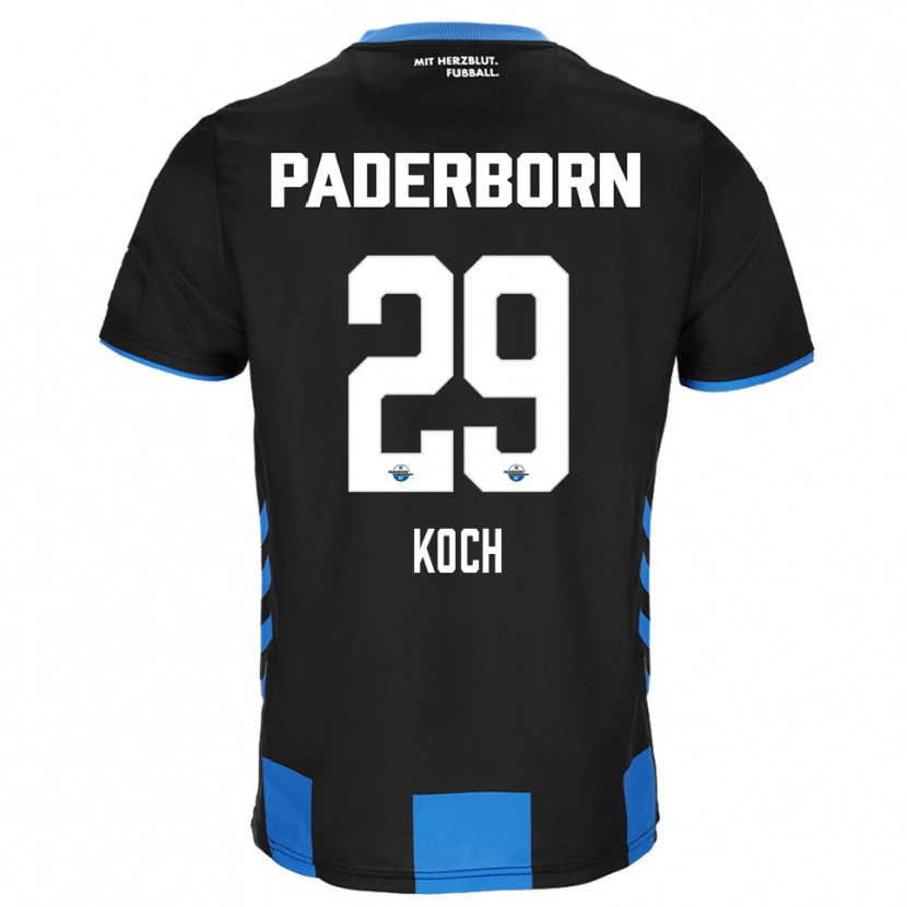 Danxen Niño Camiseta Henrik Koch #29 Negro Azul 1ª Equipación 2025/26 La Camisa México