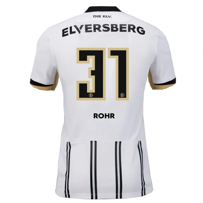 Danxen Niño Camiseta Maximilian Rohr #31 Blanco Negro 1ª Equipación 2025/26 La Camisa México