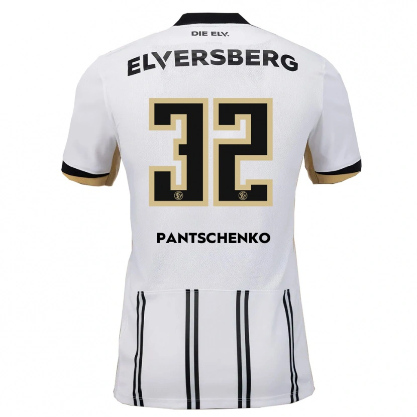 Danxen Niño Camiseta Daniel Pantschenko #32 Blanco Negro 1ª Equipación 2025/26 La Camisa México