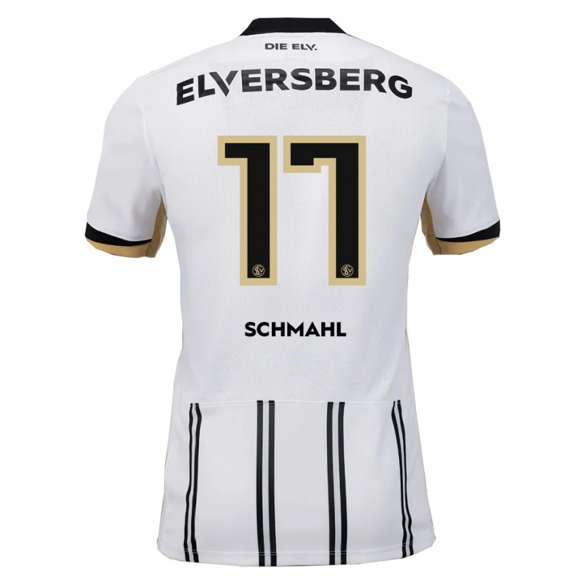 Danxen Niño Camiseta Frederik Schmahl #17 Blanco Negro 1ª Equipación 2025/26 La Camisa México