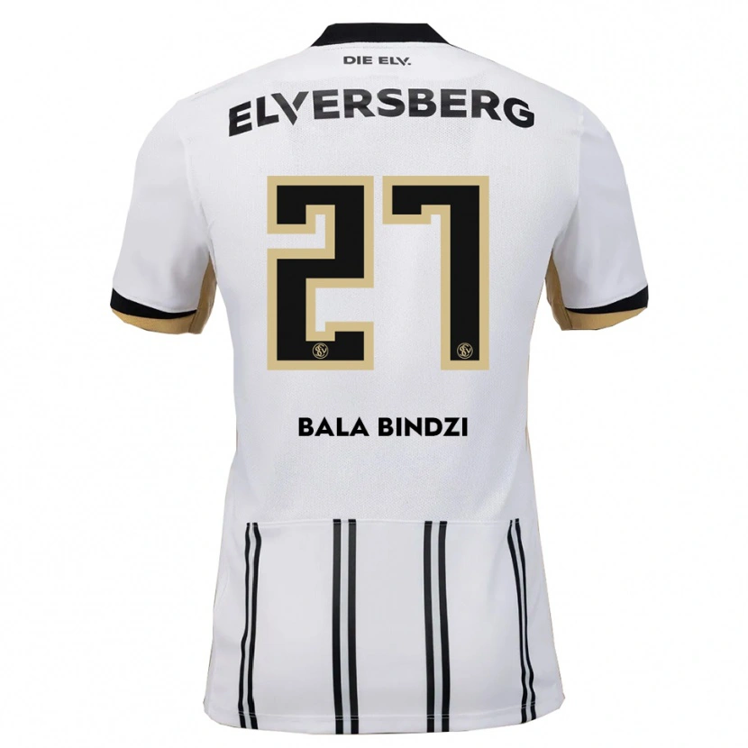 Danxen Niño Camiseta Corneille Bala Bindzi #27 Blanco Negro 1ª Equipación 2025/26 La Camisa México