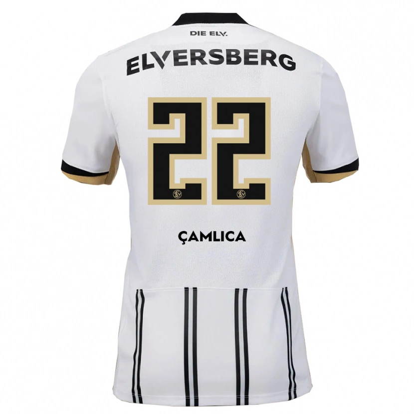 Danxen Niño Camiseta Can Çamlica #22 Blanco Negro 1ª Equipación 2025/26 La Camisa México