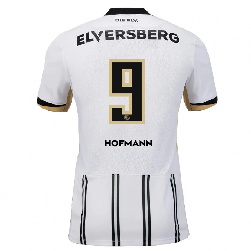 Danxen Niño Camiseta Danny Hofmann #9 Blanco Negro 1ª Equipación 2025/26 La Camisa México