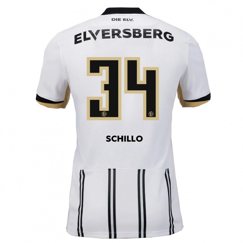 Danxen Niño Camiseta Hannah Schillo #34 Blanco Negro 1ª Equipación 2025/26 La Camisa México