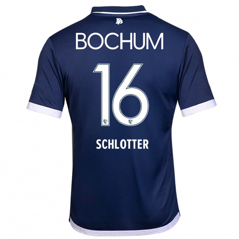 Danxen Niño Camiseta Joel Schlotter #16 Azul Marino Blanco 1ª Equipación 2025/26 La Camisa México