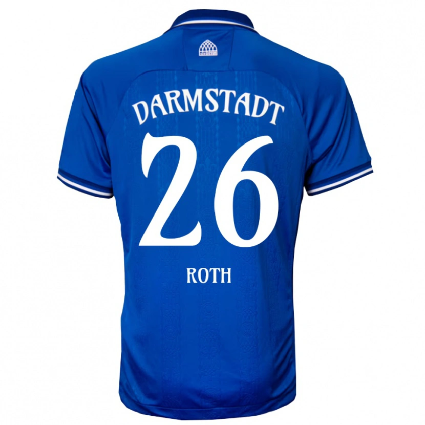 Danxen Niño Camiseta Maximilian Roth #26 Azul Blanco 1ª Equipación 2025/26 La Camisa México