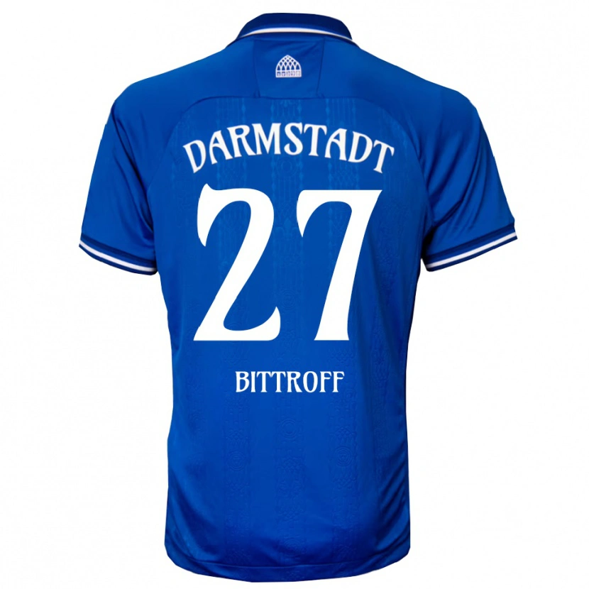 Danxen Niño Camiseta Maurice Bittroff #27 Azul Blanco 1ª Equipación 2025/26 La Camisa México