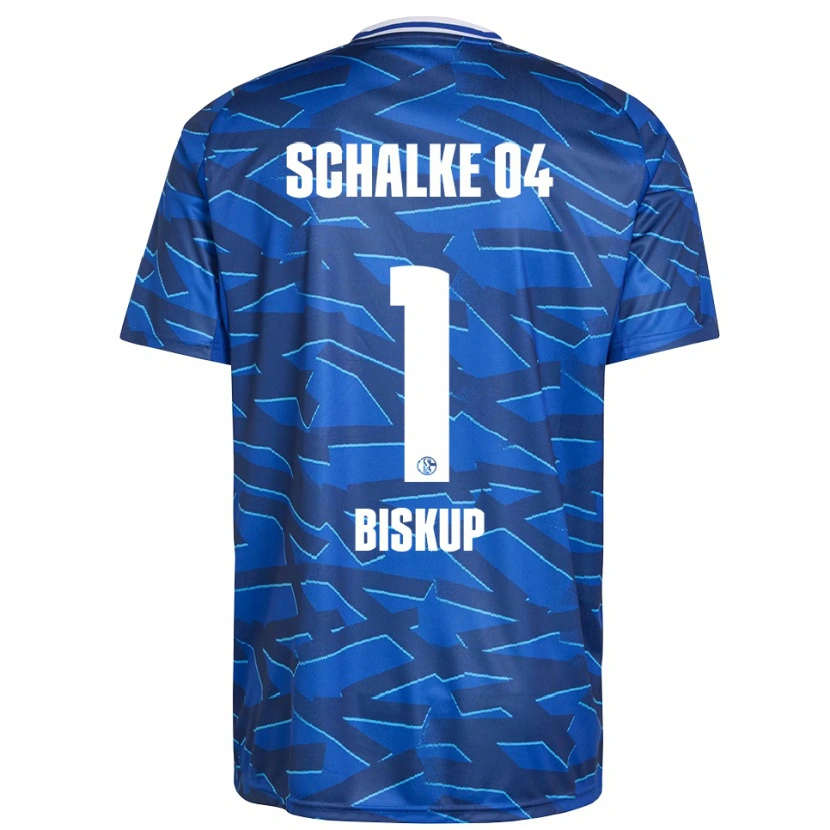Danxen Niño Camiseta Marcell Biskup #1 Azul Real Blanco 1ª Equipación 2025/26 La Camisa México