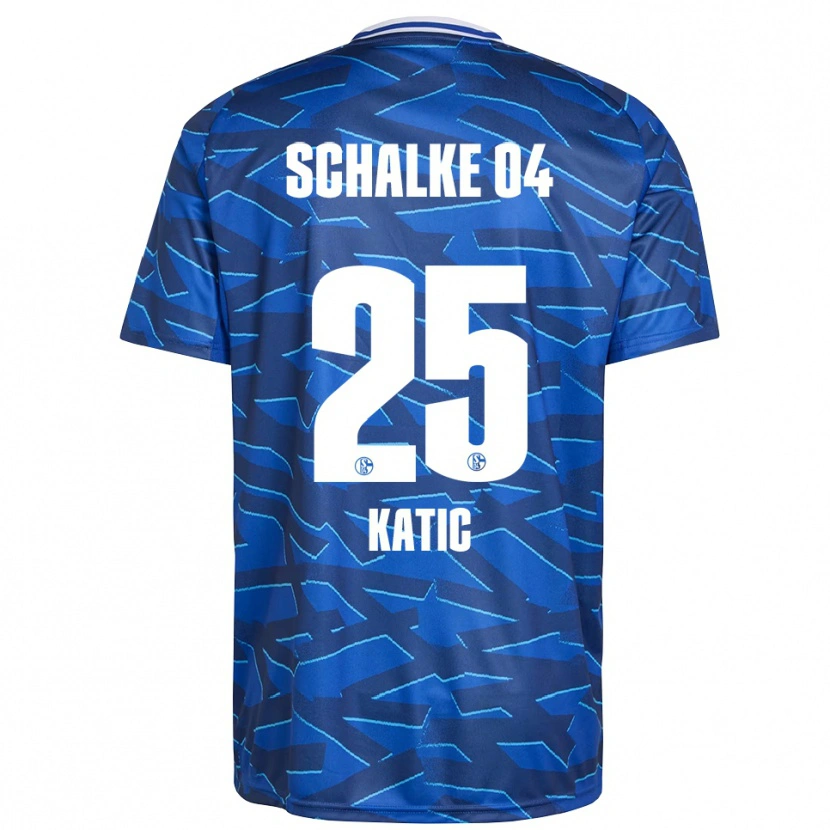 Danxen Niño Camiseta Nikola Katic #25 Azul Real Blanco 1ª Equipación 2025/26 La Camisa México