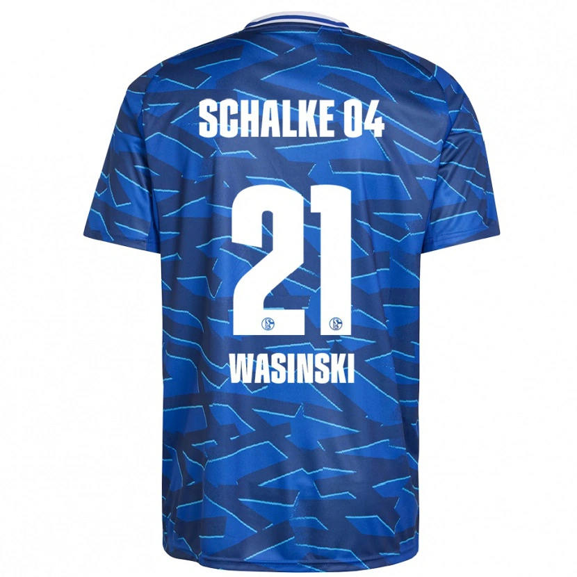 Danxen Niño Camiseta Martin Wasinski #21 Azul Real Blanco 1ª Equipación 2025/26 La Camisa México