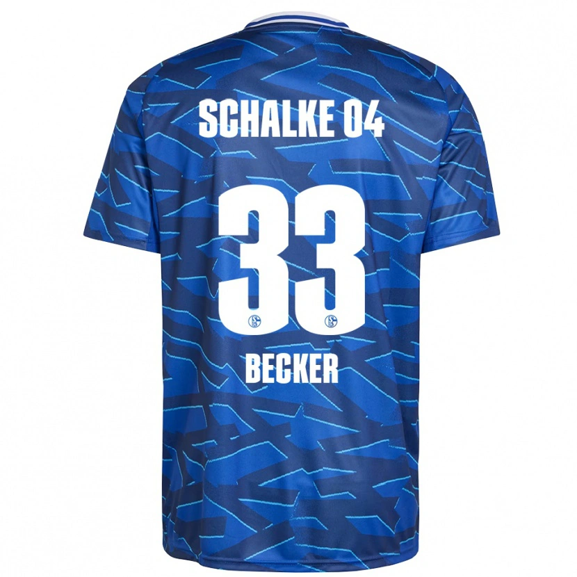 Danxen Niño Camiseta Vitalie Becker #33 Azul Real Blanco 1ª Equipación 2025/26 La Camisa México