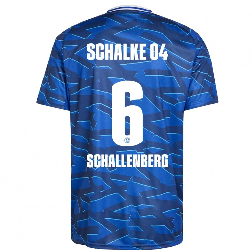Danxen Niño Camiseta Ron Schallenberg #6 Azul Real Blanco 1ª Equipación 2025/26 La Camisa México