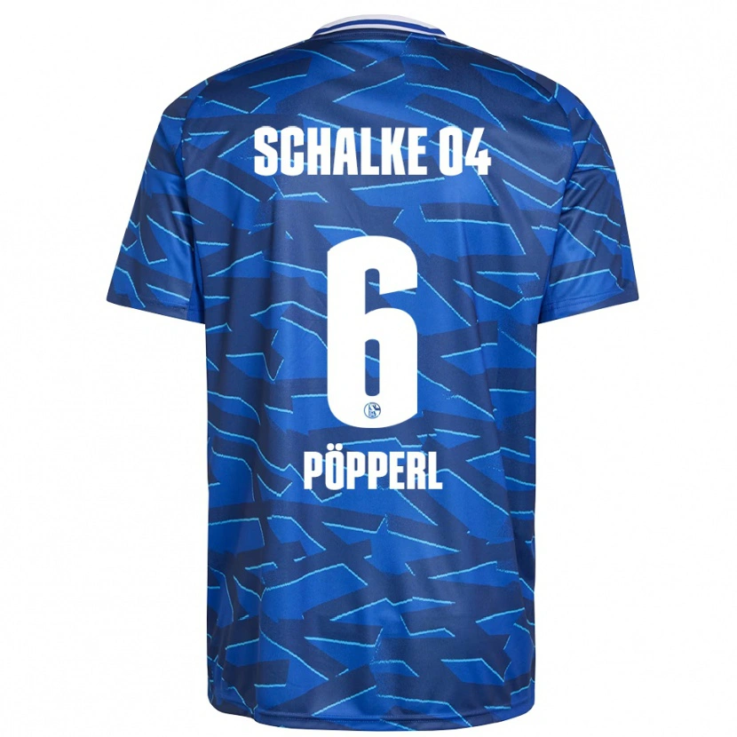 Danxen Niño Camiseta Paul Pöpperl #6 Azul Real Blanco 1ª Equipación 2025/26 La Camisa México