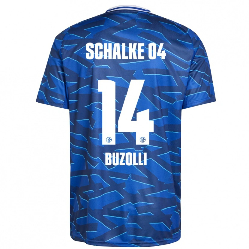 Danxen Niño Camiseta Andri Buzolli #14 Azul Real Blanco 1ª Equipación 2025/26 La Camisa México