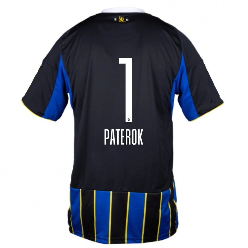Danxen Niño Camiseta Tim Paterok #1 Azul Negro Amarillo 1ª Equipación 2025/26 La Camisa México