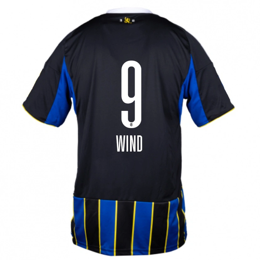 Danxen Niño Camiseta Lena Wind #9 Azul Negro Amarillo 1ª Equipación 2025/26 La Camisa México