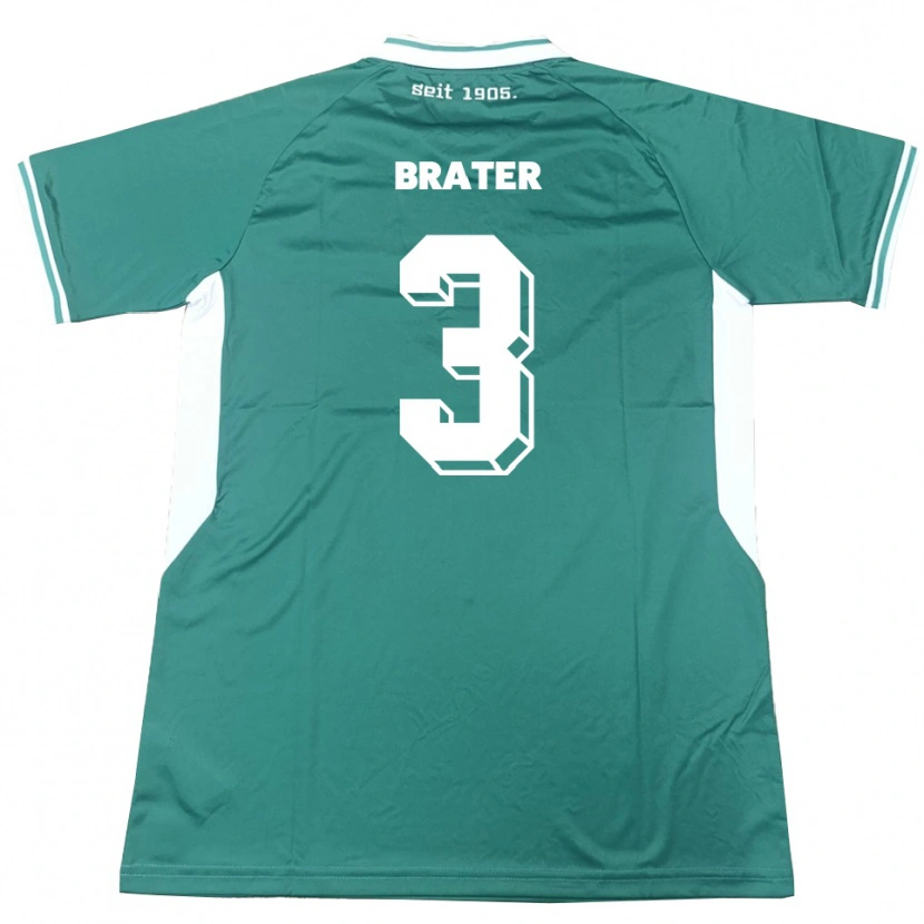 Danxen Niño Camiseta Janis Brater #3 Verde Blanco 1ª Equipación 2025/26 La Camisa México