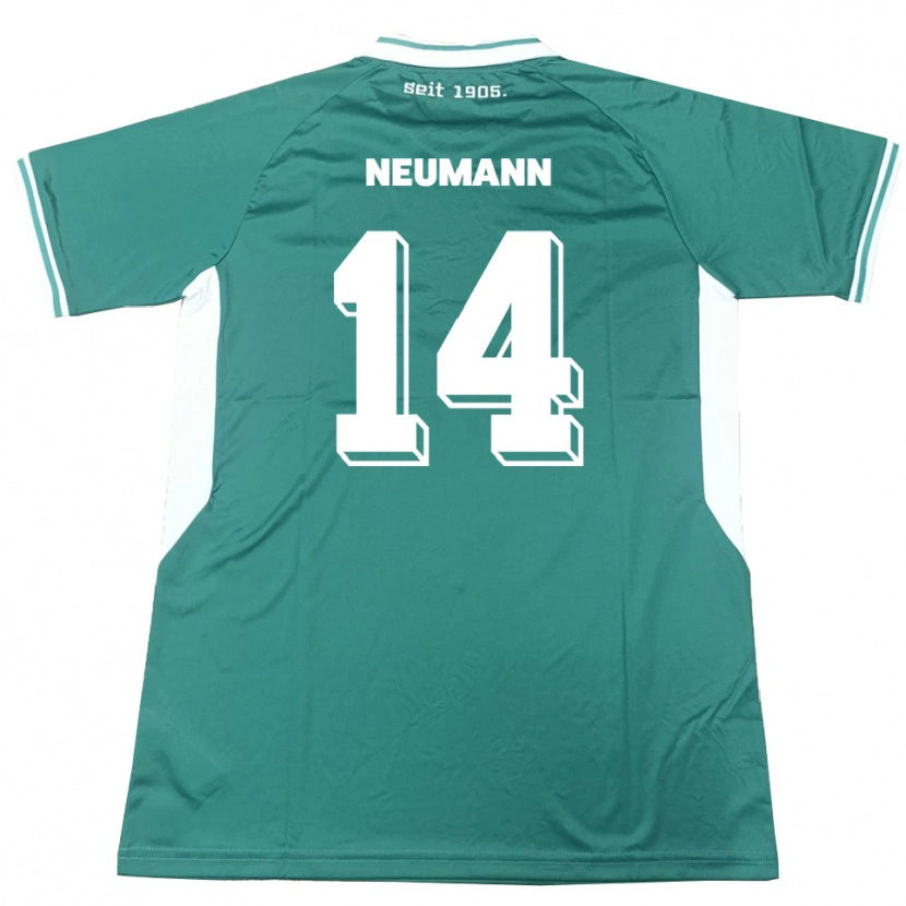 Danxen Niño Camiseta Felix Neumann #14 Verde Blanco 1ª Equipación 2025/26 La Camisa México