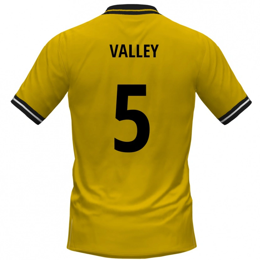 Danxen Niño Camiseta Noah Valley #5 Amarillo Negro 1ª Equipación 2025/26 La Camisa México