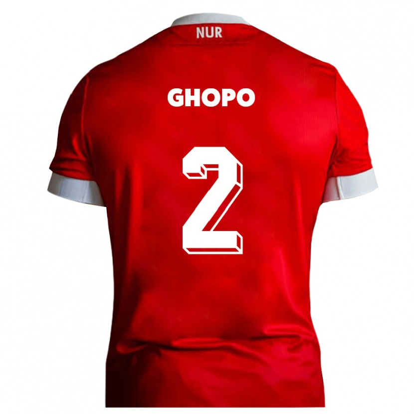 Danxen Niño Camiseta Morel Ghopo #2 Rojo Blanco 1ª Equipación 2025/26 La Camisa México