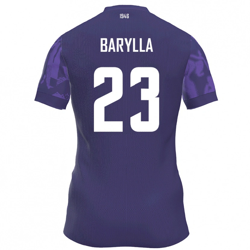Danxen Niño Camiseta Anthony Barylla #23 Púrpura Blanco 1ª Equipación 2025/26 La Camisa México