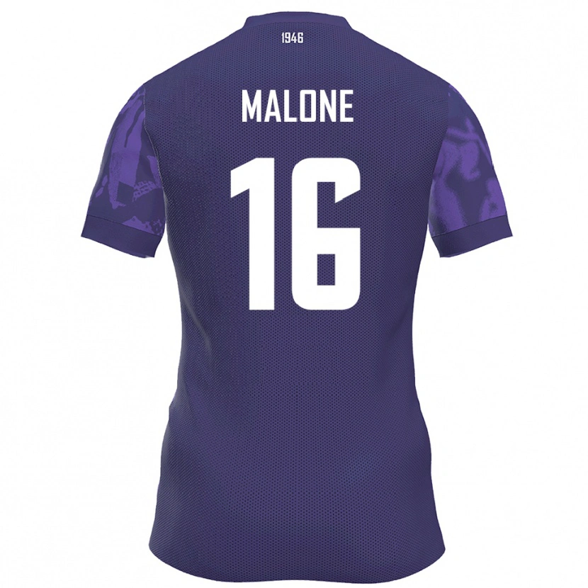 Danxen Niño Camiseta Ryan Malone #16 Púrpura Blanco 1ª Equipación 2025/26 La Camisa México