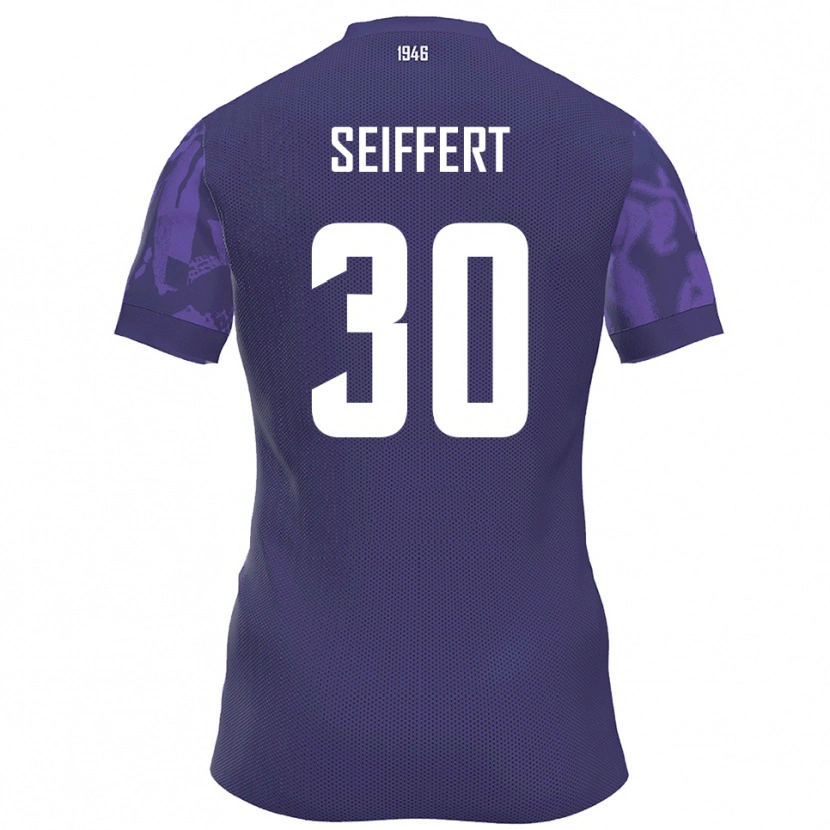 Danxen Niño Camiseta Moritz Seiffert #30 Púrpura Blanco 1ª Equipación 2025/26 La Camisa México