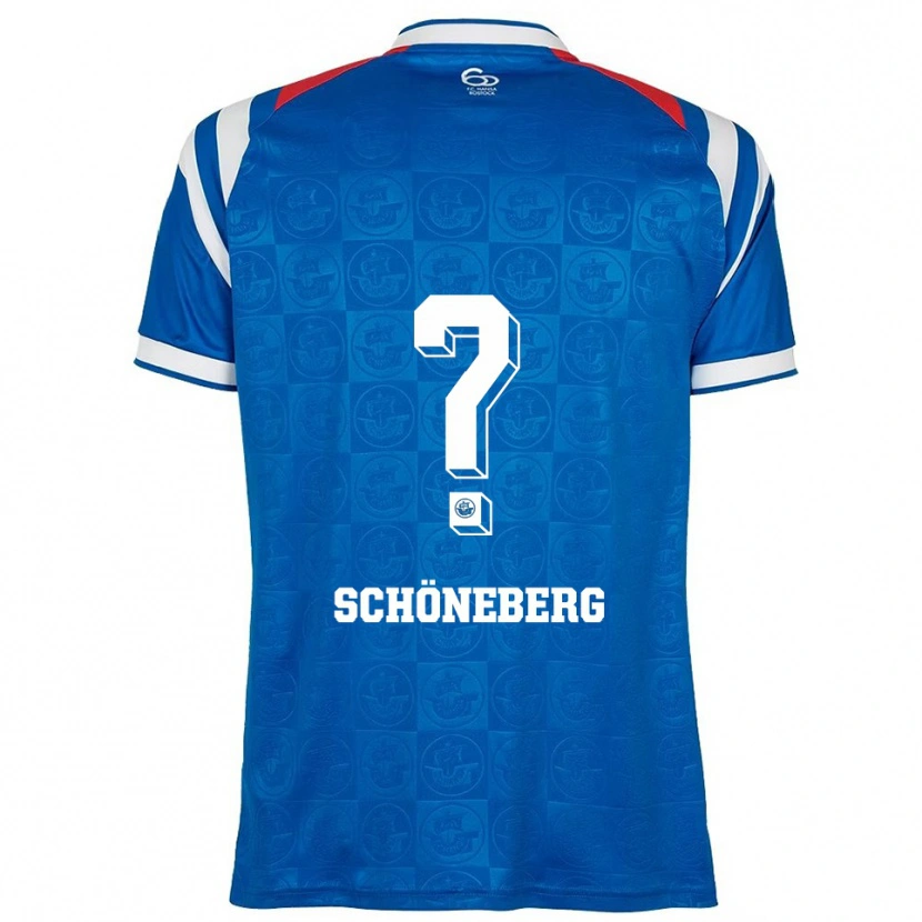 Danxen Niño Camiseta Tom Schöneberg #0 Azul Blanco Rojo 1ª Equipación 2025/26 La Camisa México