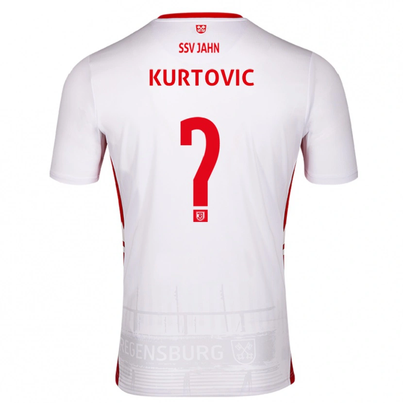 Danxen Niño Camiseta Domagoj Kurtovic #0 Blanco Rojo 1ª Equipación 2025/26 La Camisa México