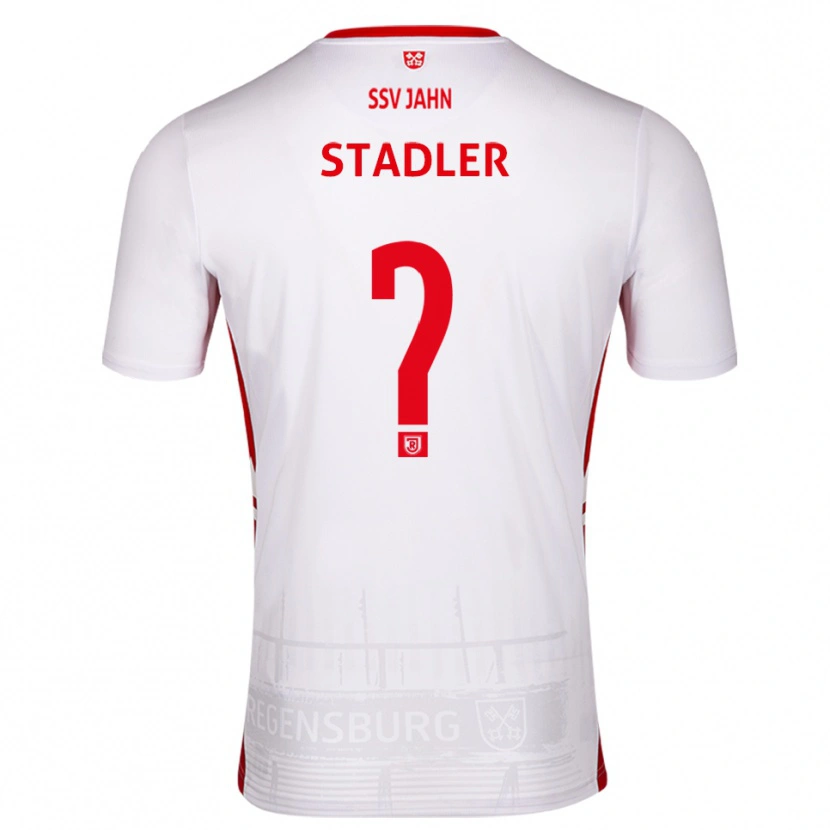 Danxen Niño Camiseta Sebastian Stadler #0 Blanco Rojo 1ª Equipación 2025/26 La Camisa México