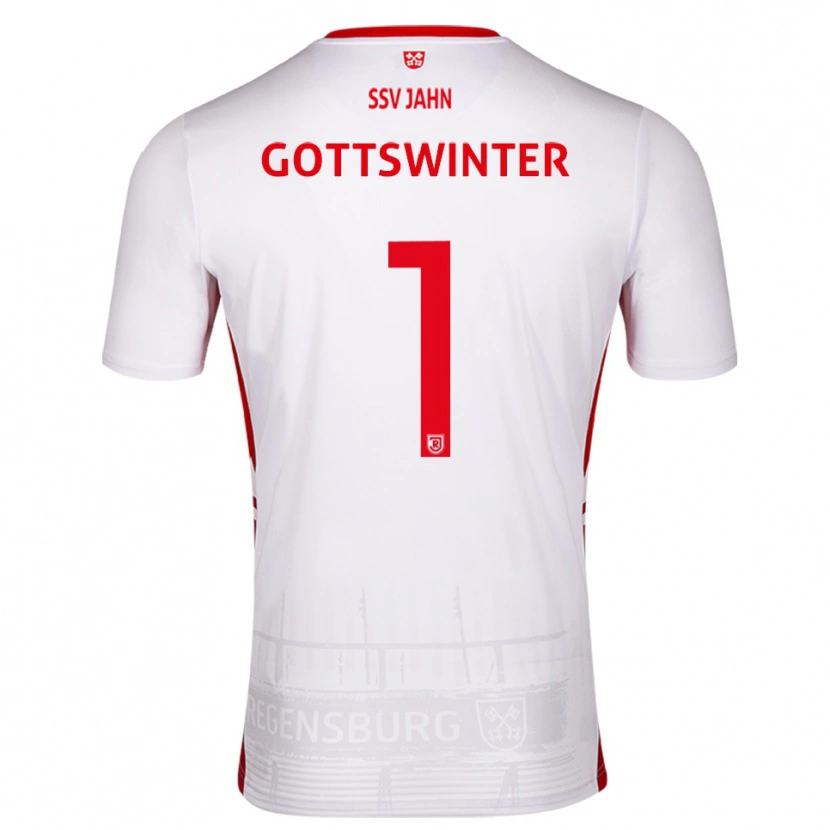 Danxen Niño Camiseta Florian Gottswinter #1 Blanco Rojo 1ª Equipación 2025/26 La Camisa México
