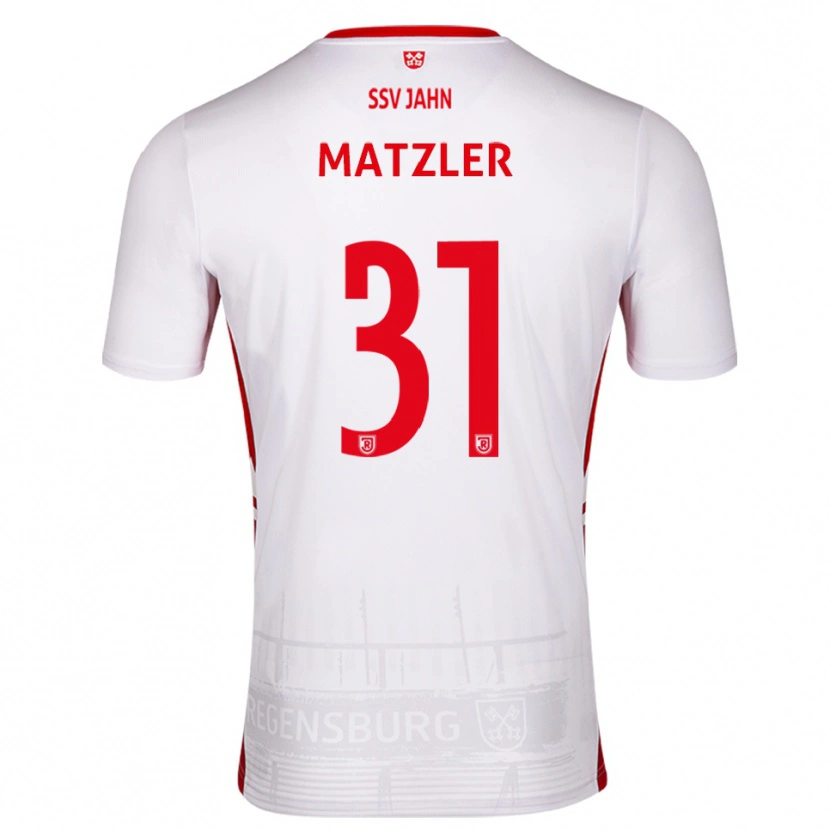 Danxen Niño Camiseta Leo Mätzler #31 Blanco Rojo 1ª Equipación 2025/26 La Camisa México