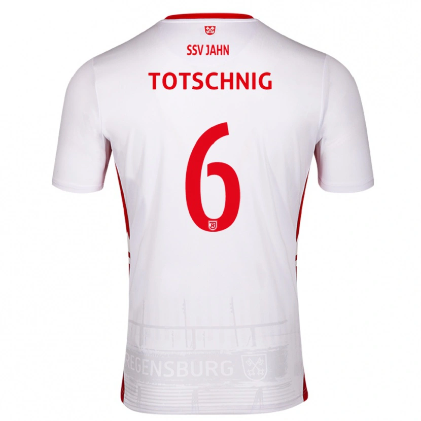 Danxen Niño Camiseta Josef Totschnig #6 Blanco Rojo 1ª Equipación 2025/26 La Camisa México