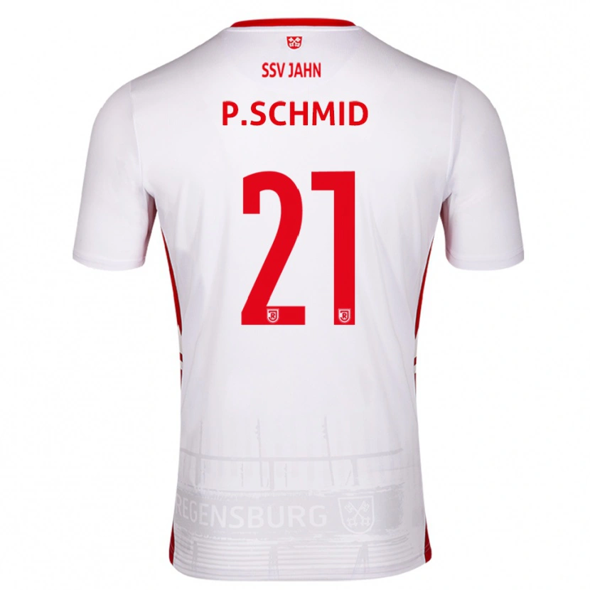 Danxen Niño Camiseta Paul Schmid #21 Blanco Rojo 1ª Equipación 2025/26 La Camisa México