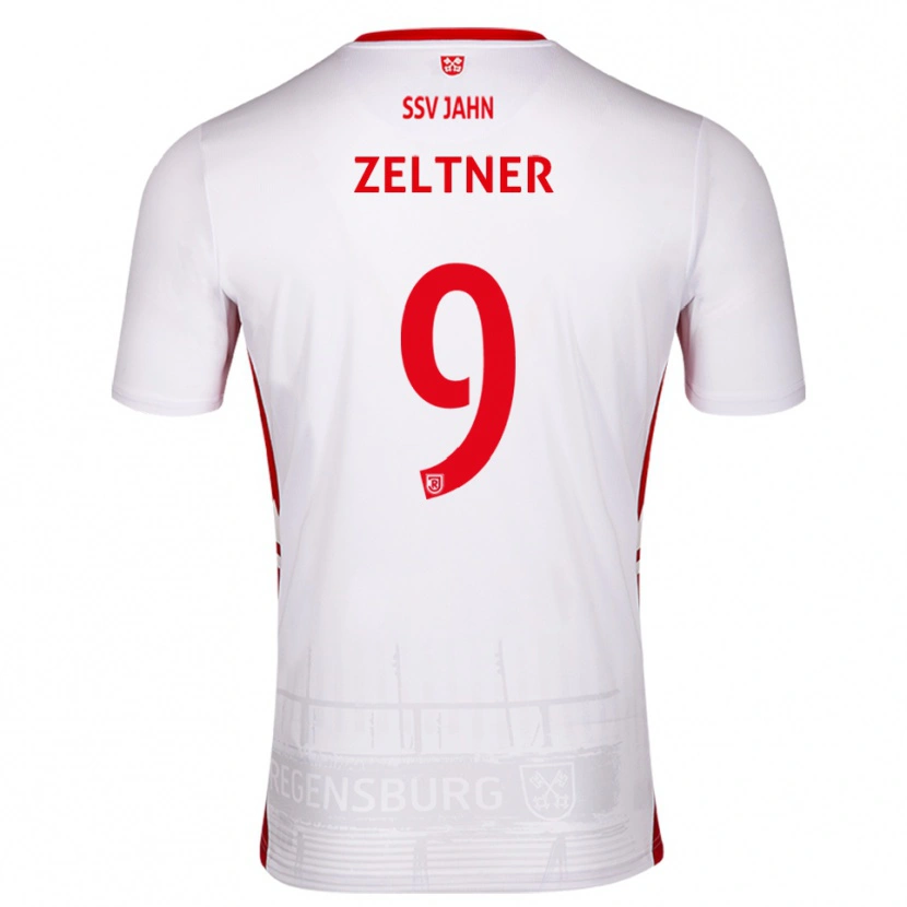 Danxen Niño Camiseta Milan Zeltner #9 Blanco Rojo 1ª Equipación 2025/26 La Camisa México